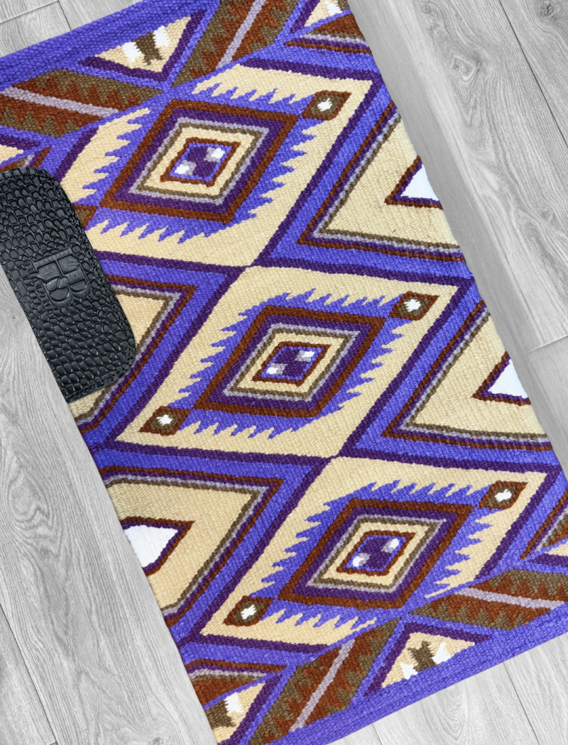 CHEYENNE 1.0 Cream, Rust, Tobacco, Tan, Lavender, Royal Purple and White Premium Ranch Pad 1236