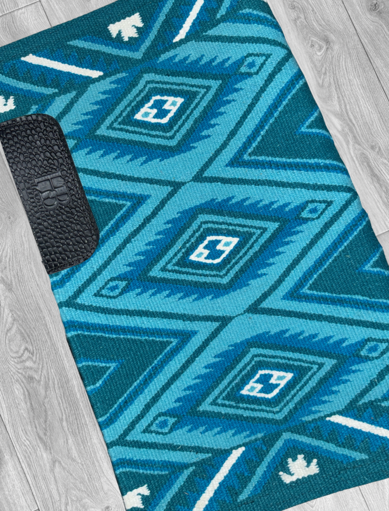 CHEYENNE 1.0 Teal, Turquoise, Blue and White Premium Ranch Pad 1242