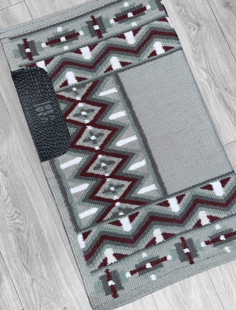 DAKOTA 1.0 Grey, Charcoal, Burgundy and White Premium Ranch Pad 1247