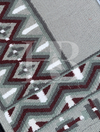 DAKOTA 1.0 Grey, Charcoal, Burgundy and White Premium Ranch Pad 1247