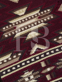 DIXIE 1.0 Burgundy, Garnet, Maroon, Camel, Chocolate Brown, Tan and Cream Premium Ranch Pad 1248