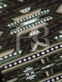 DIXIE 1.0 Olive Green, Sage, Forest, Espresso Brown, Camel, Chocolate Brown, Tan and White Premium Ranch Pad 1249