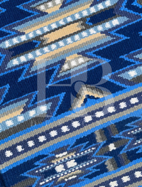 DIXIE 1.0 Navy Blue, Denim, Sky, Grey, Cream and White Premium Ranch Pad 1250