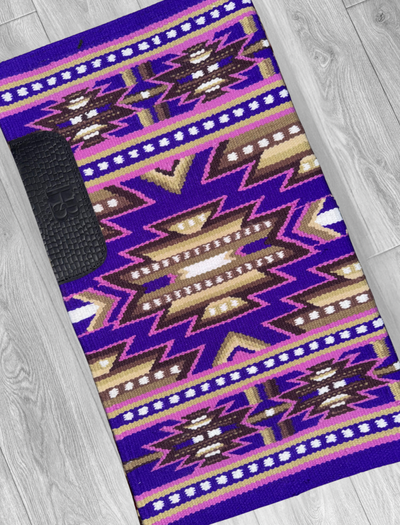 DIXIE 1.0 Magenta, Royal Purple, Camel, Chocolate Brown, Tan and White Premium Ranch Pad 1251