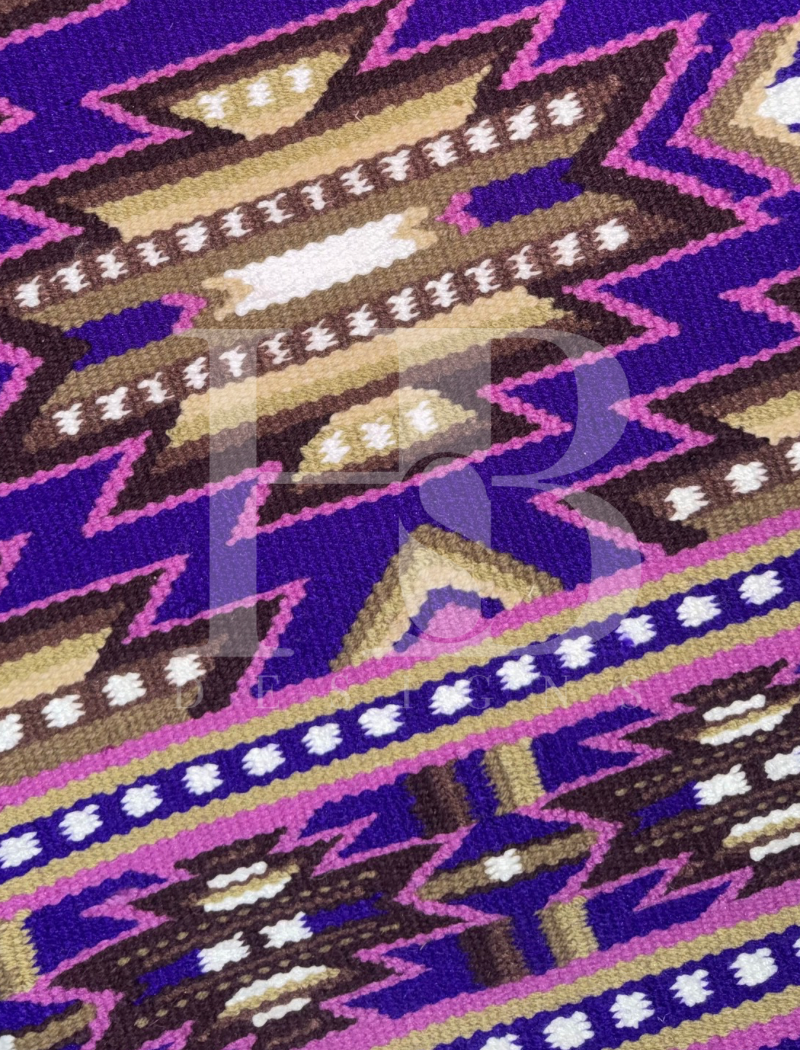 DIXIE 1.0 Magenta, Royal Purple, Camel, Chocolate Brown, Tan and White Premium Ranch Pad 121