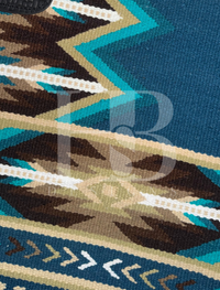 MONTANA 1.0 Teal, Chocolate Brown, Tan, Cream, Camel and White Premium Ranch Pad 1252