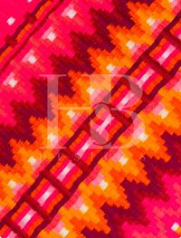 KATIE 1.0 Neon Coral, Orange, Raspberry, Yellow and White Premium Pad 1259