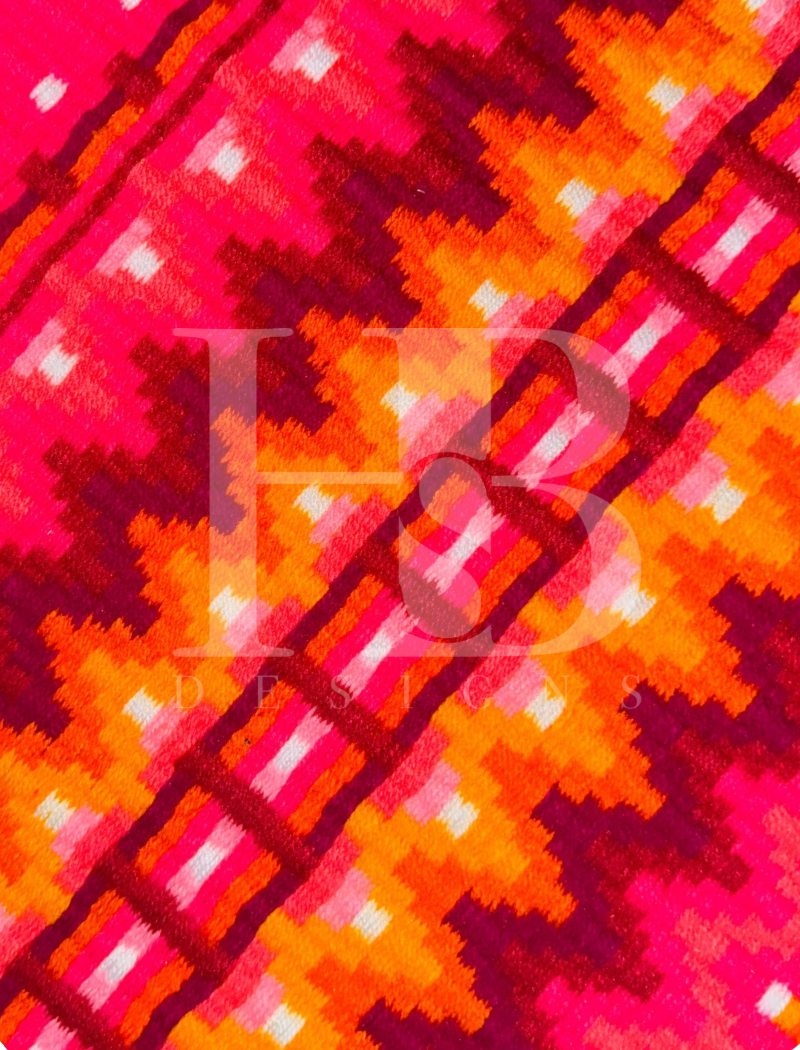 KATIE 1.0 Neon Coral, Orange, Raspberry, Yellow and White Premium Pad 1259