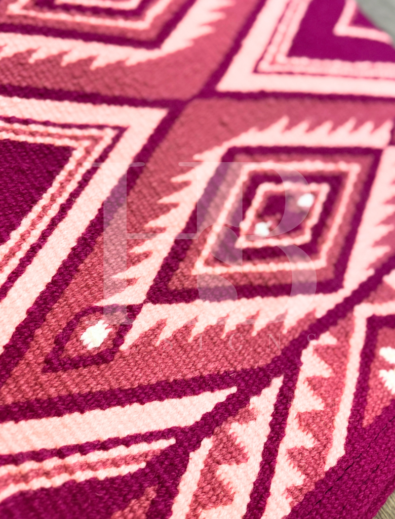 CHEYENNE 1.0 Coral, Raspberry, Peach, Petal, Rose Pink and White Premium Ranch Pad 1241