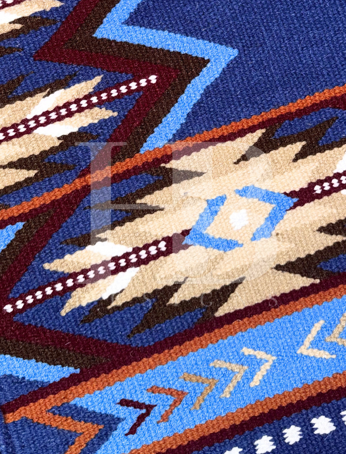 MONTANA  Denim Blue, Sky Blue, Chocolate, Burgundy, Tan, and White Premium Ranch Pad 1303