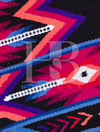 MONTANA Black, Coral, Purple, Sky Blue, Royal Blue, Fuchsia, Raspberry and White Premium Ranch Pad 1307