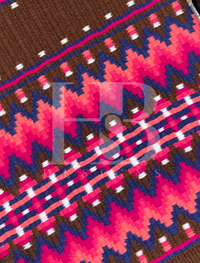 KATIE 1.0 Chocolate Brown, Peach, Coral, Fuchsia, Navy and White Premium Pad 1305