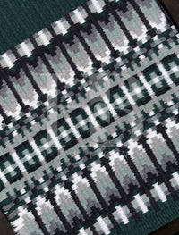 ERICA Emerald Green, Grey, White and Black Premium Pad 1298