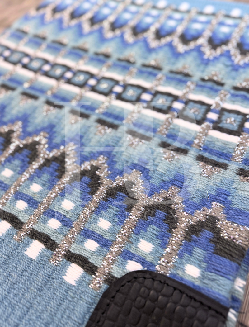 SOPHIE 1.0 Light Denim Blue, Dusty Blue, Navy, Grey, Silver Sparkle and White Premium Pad 1204