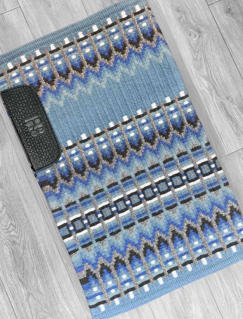 SOPHIE 1.0 Light Denim Blue, Dusty Blue, Navy, Grey, Silver Sparkle and White Premium Pad 1204