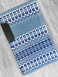 SOPHIE 1.0 Light Denim Blue, Dusty Blue, Navy, Grey and White Premium Pad 1206