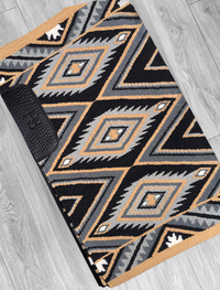 CHEYENNE Black, Camel, Tan, Grey and White Premium Ranch Pad 1311
