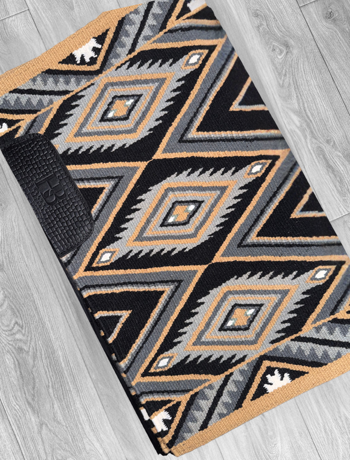 CHEYENNE Black, Camel, Tan, Grey and White Premium Ranch Pad 1311