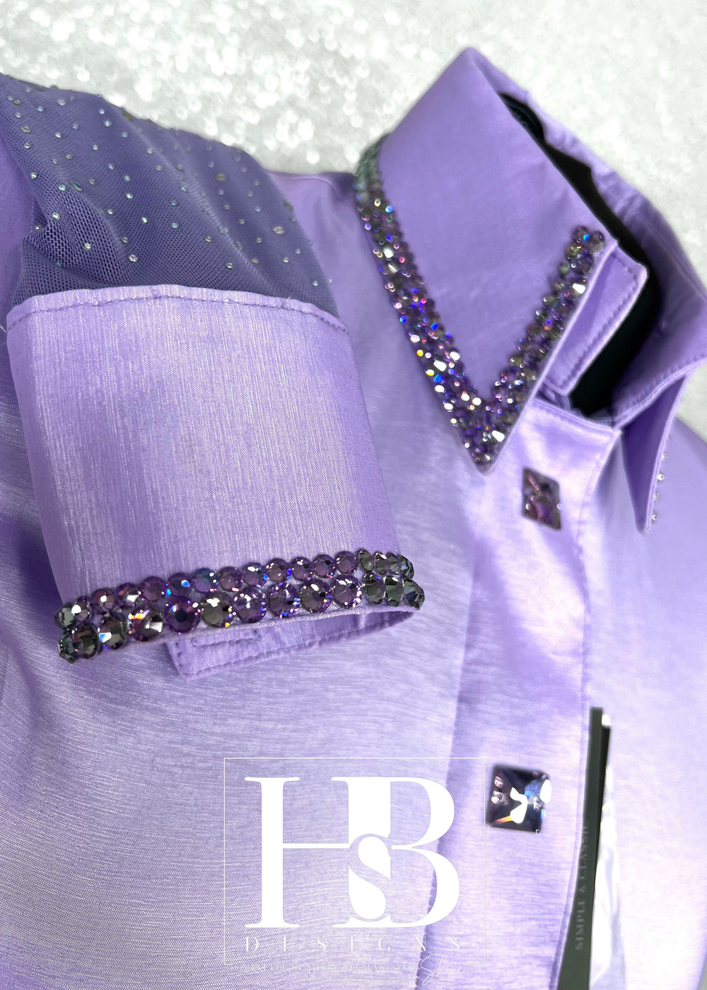 SIMPLY BREEZY Light Lavender Taffeta Day Shirt