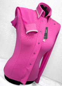 SIMPLY BREEZY Pink Leopard Stretch Spandex Day Shirt