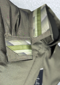 TAILORED by HSBD Olive Grove w/ Silk Accent Stretch Taffeta Day Shirt 1006