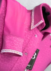 SIMPLY BREEZY Pink Leopard Stretch Spandex Day Shirt