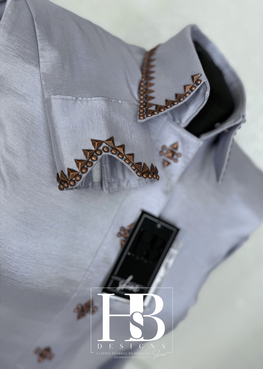 SIMPLY SOUTHWESTERN Icey Lavender Stretch Taffeta Day Shirt 1038