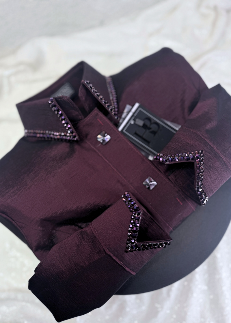 SIMPLY Garnet Stretch Taffeta Day Shirt