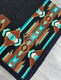 LARAMIE 1.0 Black, Brown, Orange, Tan, Turquoise, Aqua Ranch Pad