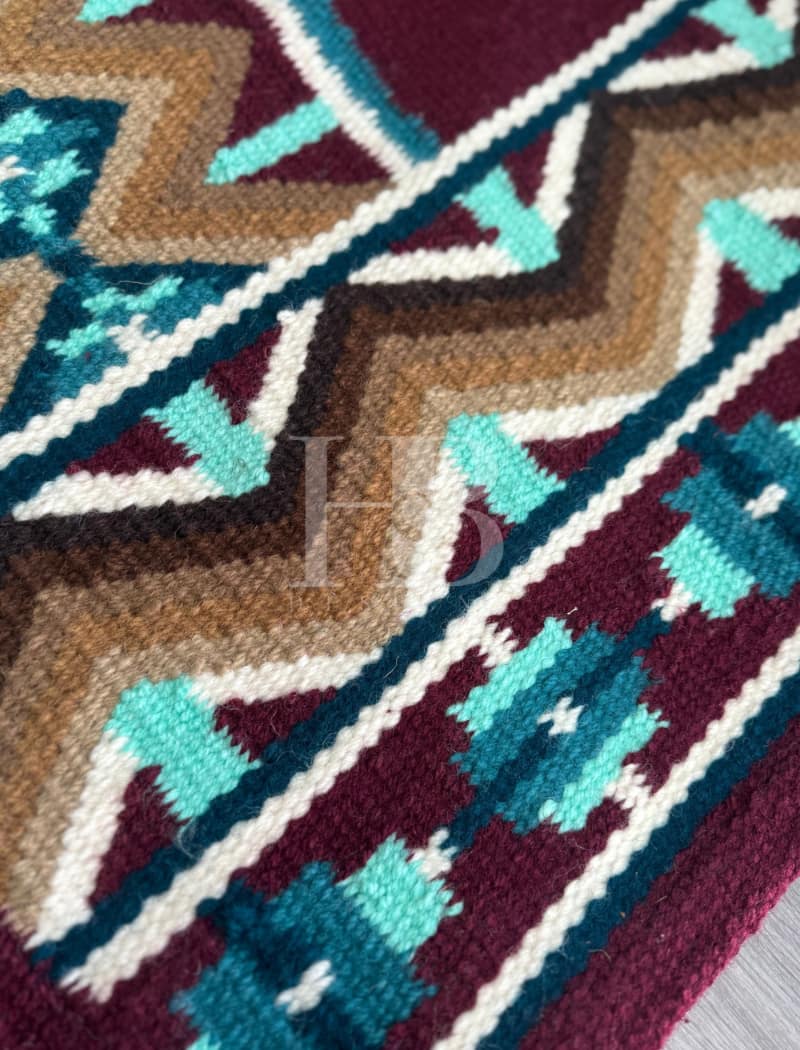 DAKOTA 1.0 Maroon, Dark Teal, Teal, Brown, Tan, White Ranch Pad