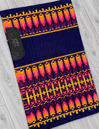 ERICA 1.0 Dark Purple/Navy, Purple, Berry, Orange and Yellow Premium Pad 1008