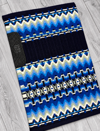 EMILY 1.0 Royal Blue, Sky Blue, Navy and White Premium Pad 1012
