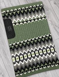 BRITTANY 1.5 Sage Green, Grey, Black and White Premium Pad 1020