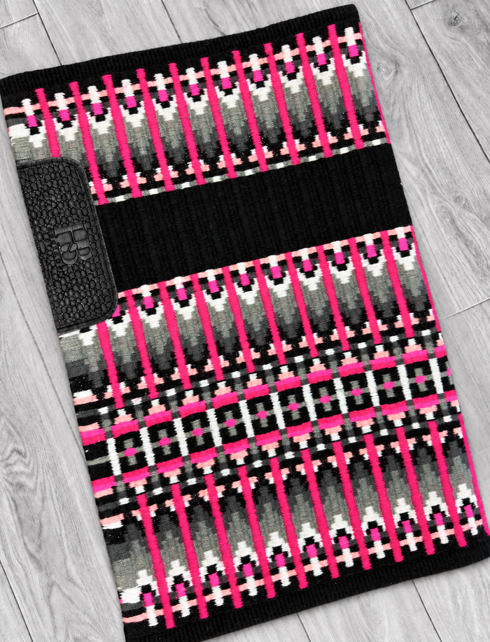 ERICA 1.0 Black, Hot Pink, Fuschia, Peach, White and Black Sparkle Metallic Premium Pad 1036