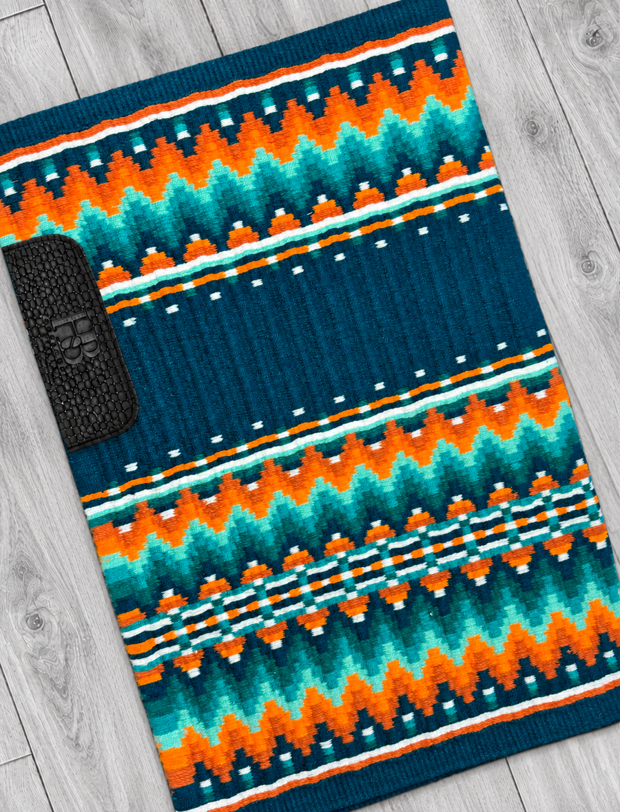KATIE 2.0 Teal Green, Seafoam, Orange and White Premium Pad 1043