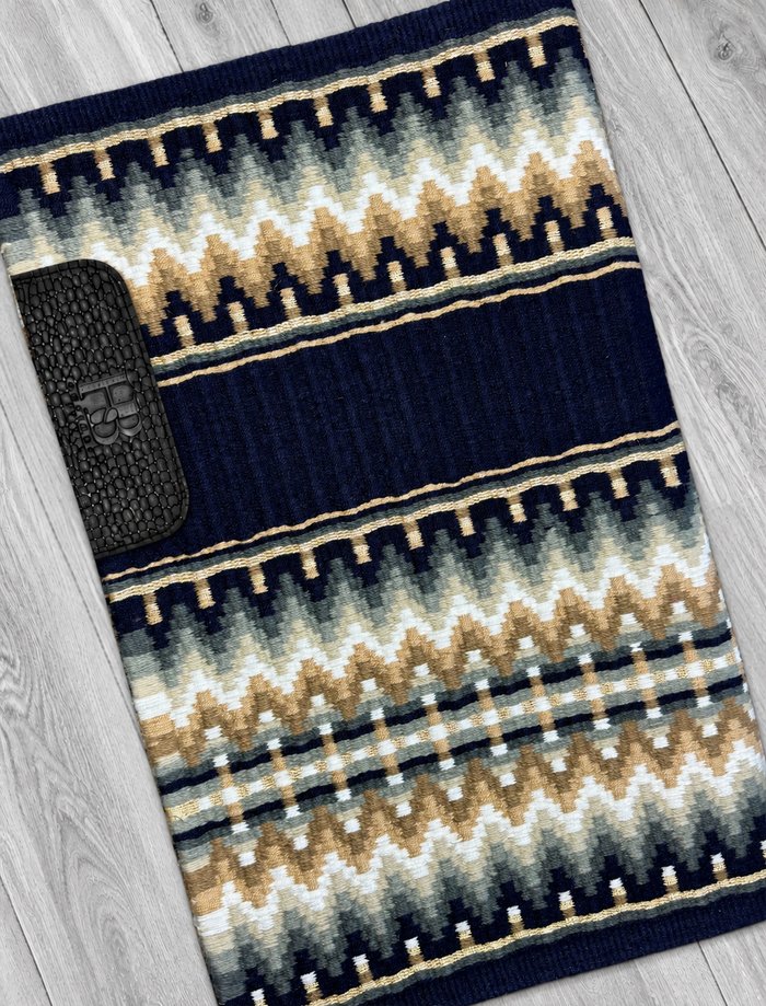 KATIE 1.5 Dark Navy, Tan, Champagne, Grey and White Premium Pad 1048