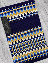 ERICA 2.0 Navy Purple, Royal, Baby Blue, Tan, Camel and White Premium Pad 1052