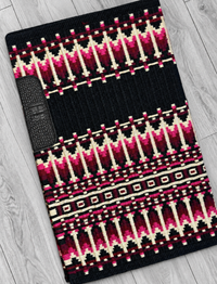 ERICA 2.0 Cranberry, Burgundy, Champagne, Black and Cream Premium Pad 1055