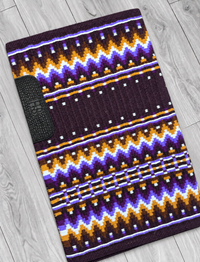 KATIE 1.0 Purple, Plum, Lavender, Camel, Tan, White and Black Purple Base Premium Pad 1056