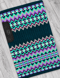 BRITTANY 2.0 Teal, Seafoam/Mint, Purple, Plum, Lavender and White Premium Pad 1067