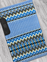 SANTANA 2.5 Cornflower Blue, Sky Blue, Grey, Black and White Premium Pad 1070 Item 1070