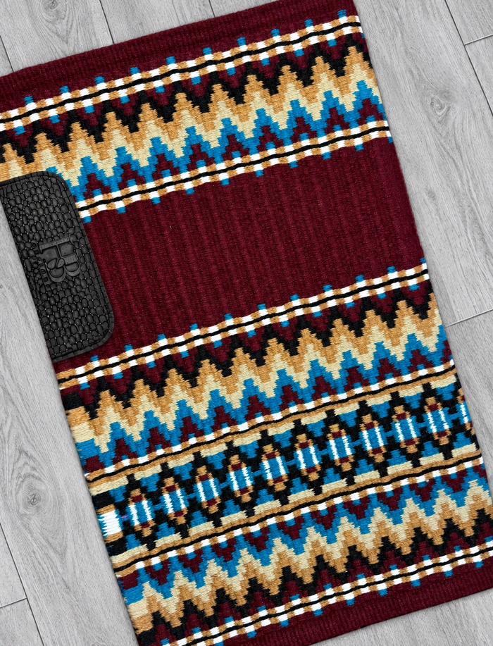 RILEY 1.0 Brick Red/Burgundy, Teal Blue, Camel, Tan and White Premium Pad 1071