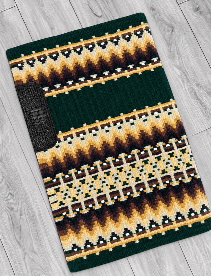 EMILY 1.0 Hunter Green, Tan/Camel, Gold, Brown, White and Black Premium Pad 1088