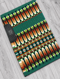ERICA 1.0 Forest Green, Emerald, Lime, Chocolate Brown, Rust, Tan/Camel, and White Premium Pad 1184